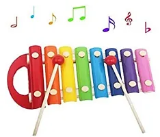 Xylophone Musical Toys for Kids 3+ Years, Wooden Musical Instrument Xylophone with 8 Note, 1 Xylophone, 2 Sticks (Xylophone Pack of 1)-thumb1