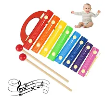 Xylophone Musical Toys for Kids 3+ Years, Wooden Musical Instrument Xylophone with 8 Note, 1 Xylophone, 2 Sticks (Xylophone Pack of 1)-thumb3