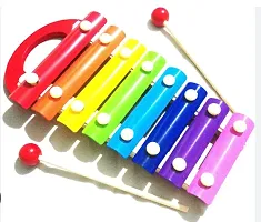 Wooden Xylophone For Kids Musical Instrument Piano Toy for Babies, Kids, Children with 8 Note (Multi color) ( Pack Of 1 )-thumb2