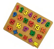 Wooden Number Puzzles Toys for Children, Montessori Digital Board Educational Learning Letters Puzzle Toy ( 1 to 20 ) Counting Puzzle for Boys Girls Ages 2 +Years ( Pack Of 1 )-thumb3