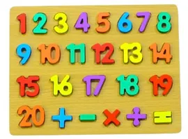 Wooden Learning Number Puzzle Board for Kids - Educational Learning Number Board ( 1 to 20 ) For Kids, Boys, Gils, Pre-School Learning Toy for Kids (Pack of 1)-thumb2