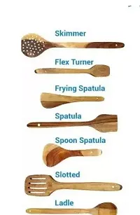 wooden spatula for non stick pan  Flip | Spatula | Ladle for Cooking Dosa | Roti | Chapati | wood spoon Tools | No Harmful Polish | Naturally Non-Stick | wooden spatula |-thumb1