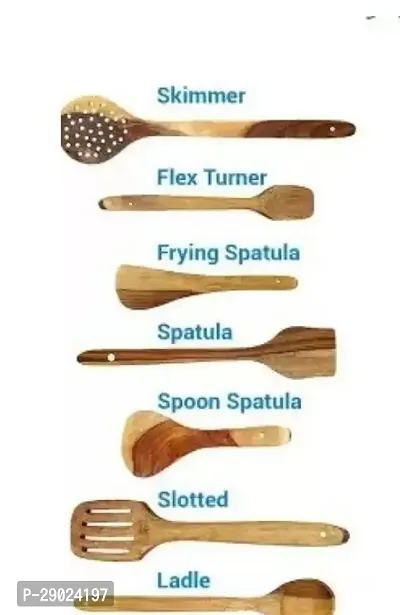 wooden spatula for non stick pan  Flip | Spatula | Ladle for Cooking Dosa | Roti | Chapati | wood spoon Tools | No Harmful Polish | Naturally Non-Stick | wooden spatula |-thumb2