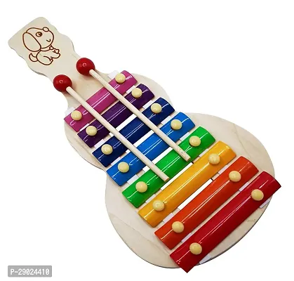 Wooden Handmade Xylophone Musical Toy with 8 Notes With Two Stick Smooth Edge for Children Safety For Birthday | Playing | Children Day | Holiday | Xylophone For Toddlers 1,2 Year  Made For Wood-thumb0