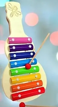 Wooden Handmade Xylophone Musical Toy with 8 Notes With Two Stick Smooth Edge for Children Safety For Birthday | Playing | Children Day | Holiday | Xylophone For Toddlers 1,2 Year  Made For Wood-thumb1