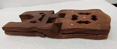 Wooden Brown Rehal Handmade |Handcrafted Sheesham Premium Geeta/Quran/Bible/Ramayana Holy book stand 12 Inches-thumb1