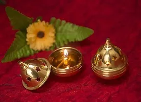 Akhand Diya with Star Holes Deep with Stand, Diya/Oil  for diwali  Set of - 2 PCS-thumb2