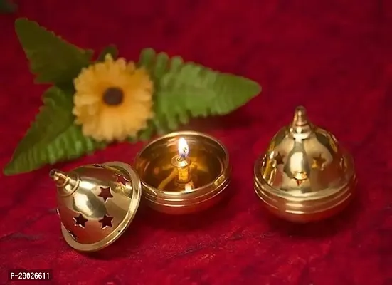 Akhand Diya with Star Holes Deep with Stand, Diya/Oil  for diwali  Set of - 2 PCS-thumb3