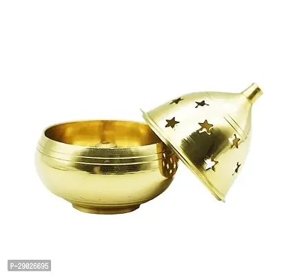 Brass Diya Oil Puja Lamp - Decorative Round for Home Office Gifts Pooja Articles-Diwali Gift Wedding Gift Decor