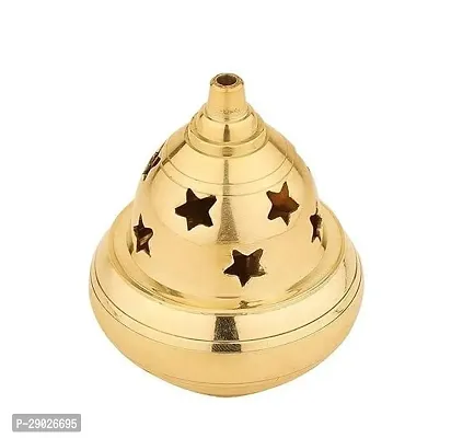 Brass Diya Oil Puja Lamp - Decorative Round for Home Office Gifts Pooja Articles-Diwali Gift Wedding Gift Decor-thumb3