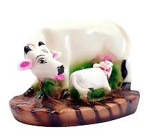 Decorative Marble dust/Polyresin Cow and Calf for gifting  decoration-thumb1