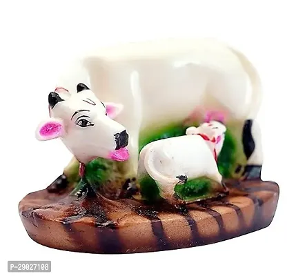 Decorative Marble dust/Polyresin Cow and Calf for gifting  decoration-thumb2