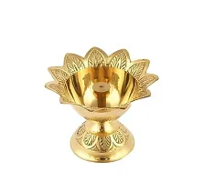 Akhand Diya Brass Oil Puja Lamp for Home Office Gifts Pooja Articles Decor Set Of 2 Diya-thumb1