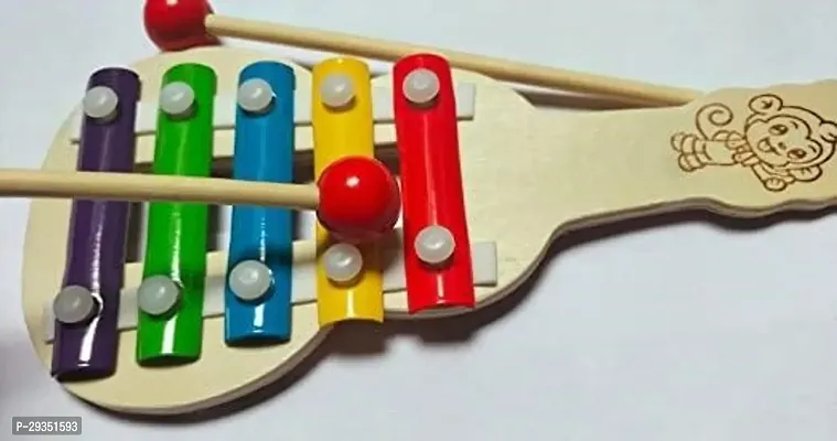 Wish Online Musical Guitar shape Xylophone Toy for Kids with Child Safe Mallets, Best Educational Development Musical Kid Toy as Best Holiday/Birthday Gift .