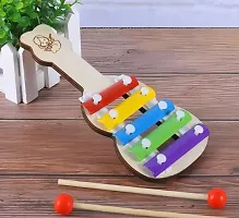 Wish Online Musical Guitar shape Xylophone Toy for Kids with Child Safe Mallets, Best Educational Development Musical Kid Toy as Best Holiday/Birthday Gift .-thumb1