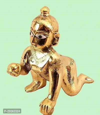 Religious Golden Laddoo Gopal Balgopal Idol-thumb2