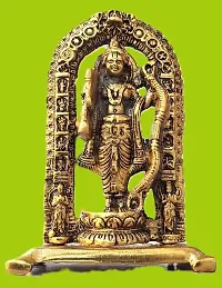 Golden Metal Ram Lalla Idol Decorative Religious Showpiece And Figurine for Home-thumb1