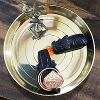 Shivling, Nandi, Trishul, Copper Naag, Katori, and Tasta Plate combo set-thumb2