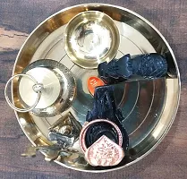 Shivling, Nandi, Trishul, Copper Naag, Katori, and Tasta Plate combo set-thumb1