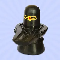 Wish Online Tilak Black Shivling Idol Pooja God Statue for Shivratri Saawan Jalabhishekam, Home Puja-thumb1