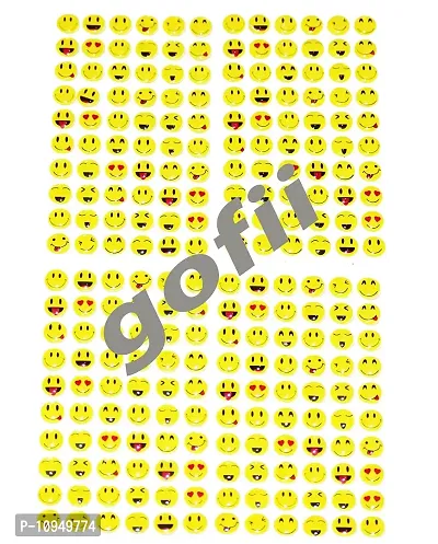 gofii Mini/Small Self Adhesive 3D Different Moods Smiley/Emoji Plastic Stickers Pack of 4 Sticker-thumb3