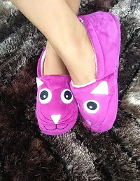 SF Women's Artificial Fleece Winter Warm Anti-Slip Heart House Slippers Warm Winter Comfortable and Soft Indoor/Outdoor Pink-thumb4
