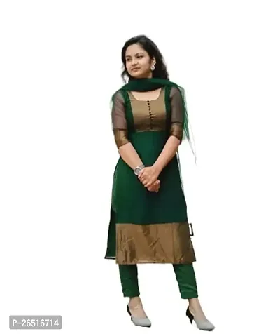 Women Kurti Set (Small, Green)-thumb2