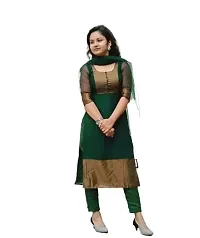 Women Kurti Set (Medium, Green)-thumb1