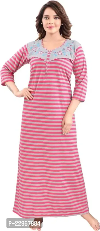 KTC-woolen night dress-Pink