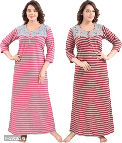 KTC-Woolen Nighty-Pink Maroon