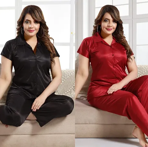 Must Have Satin Night Suits Women's Nightwear 