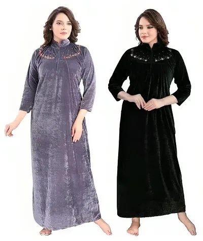 Must Have Velvet Nightdress Women's Nightwear 