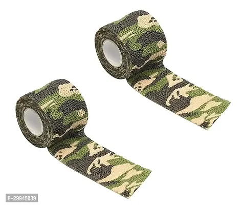 A-Tape Cohesive Self Adhesive Crepe Bandage Army Color (Reusable And Waterproof, 5Cm X 4. 5 Mtr) pack of 2 For Pets