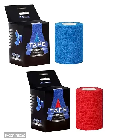 A-Tape Cohesive Crepe Bandage Beige (Pack Of 2) Elastic Self Adhesive (7.5 Cm X 4.5 Mtr)