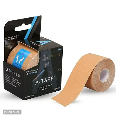 Muscle Fix Waterproof Kinesiology Tape (5 Cm X 5 Mtr | Blue) | Spandex Cotton Latex Free Breathable Athletic Sports Tape For Injury, Muscle And Joint Support, Pain, Pain Relief And Physiotherapy Uncut