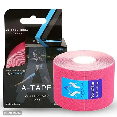 Muscle Fix Waterproof Kinesiology Tape (5Cm X 5Mtr | Multi Blue) | Spandex Cotton Latex Free Breathable Athletic Sports Tape For Injury, Muscle And Joint Support, Pain, Pain Relief And Physiotherapy Uncut