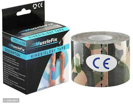 A -Tape Kinesiology Tape Knee, Calf And Thigh Support (Waterproof Spandex Cotton, Black) 5 Mtr X 5 Cm For Pets