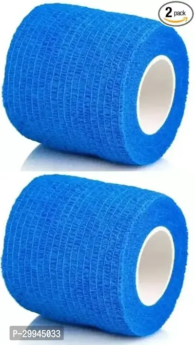 A-Tape Cohesive Crepe (5Cm X 4.5 Mtr, Pack Of 2) Elastic Self Adherent Bandage Crepe Bandage (5 Cm) For Pets-thumb0