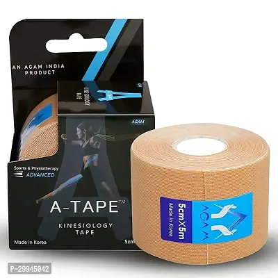 Agam A-Tape Waterproof Kinesiology Spandex Cotton Tape (5 M X 5 Cm) Latex Free Breathable Athletic Sports Tape For Pets-thumb0