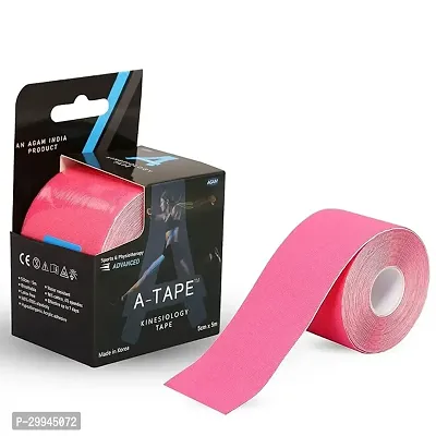 A-Tape Elastic Kinesiology Muscle Injury Healing Breathable Cotton Sports Tape (5Cm, 5M), Red For Pets