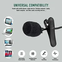 POKRYT 3.5MM Clip On Mini Lapel Lavalier Microphone Devices for YouTube, Collar Mike for Voice Recording, Lapel Mic Mobile, Pc, Laptop, Android Smartphones, DSLR Camera Microphone-thumb1