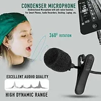 POKRYT 3.5MM Clip On Mini Lapel Lavalier Microphone Devices for YouTube, Collar Mike for Voice Recording, Lapel Mic Mobile, Pc, Laptop, Android Smartphones, DSLR Camera Microphone-thumb3
