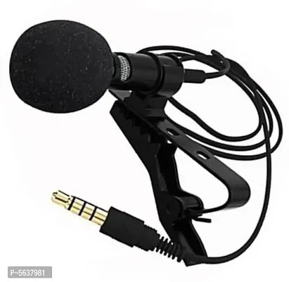 POKRYT ONLINE Interesting 3.5mm Clip Microphone | Collar Mike for Voice Recording | Mic Mobile, PC, Laptop, Android Smartphones, DSLR Camera Microphone-thumb0