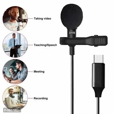 POKRYT Type C Clip on Mic Microphone for Audio and Video Recording Microphone Microphone Microphone-thumb4