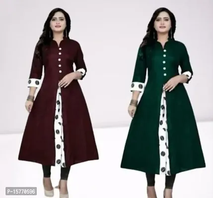 Fancy Cotton Kurti for Women Pack Of 2