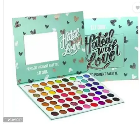 63 Colors Matte, Shimmery And Glittery Highly Pigmented Pressed Powder Hated 70 G Multicolor-thumb0