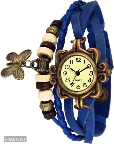 Stylish Blue Rubber Analog Watches For Women-thumb0