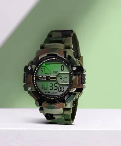 Disson Digital Army Color Men's Watch