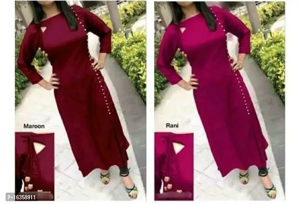 Fancy Rayon Kurtis for Women Pack of 2-thumb0
