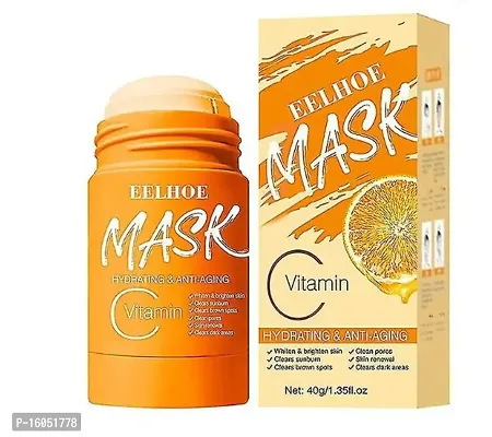 Green Tea Mask Stick Clean Mask Mud Whitening Moisturizing Purifying Orange 1 pack